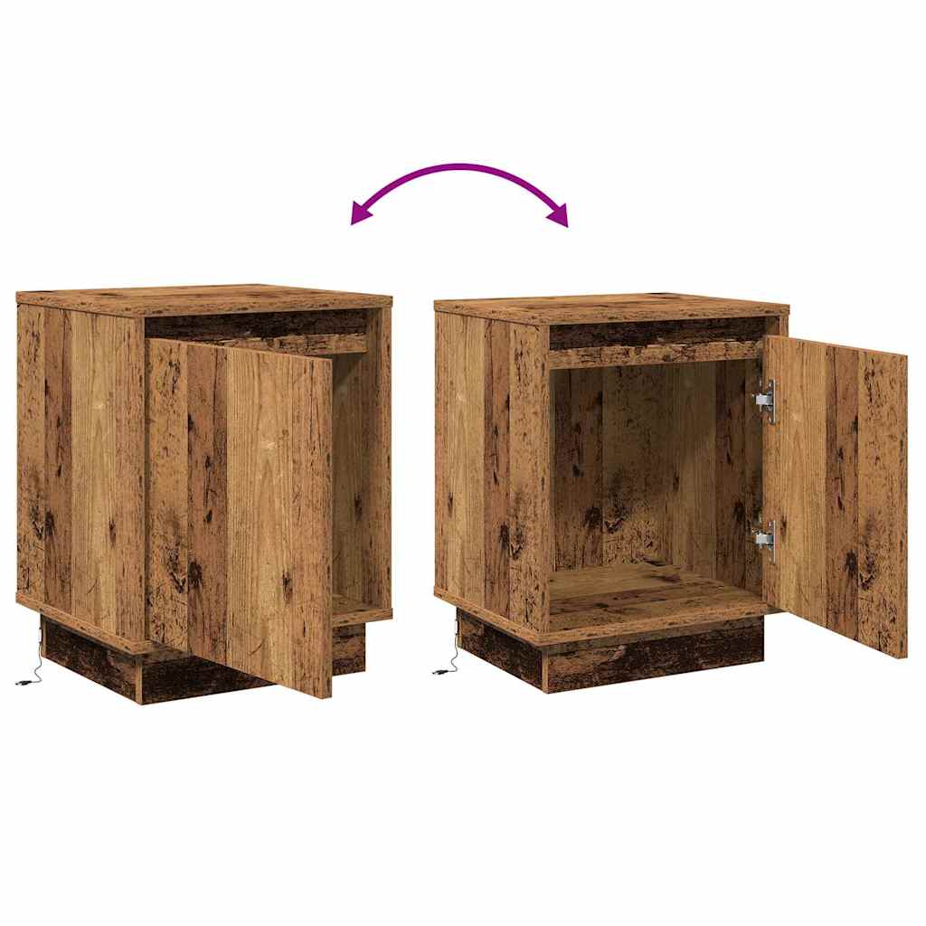 Noćni ormar Staro drvo 39 x 34,5 x 50 cm Konstruirano drvo