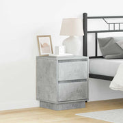 Noćni ormar s ladicama 2 pcs Betonski sivi 39 x 34,5 x 50 cm