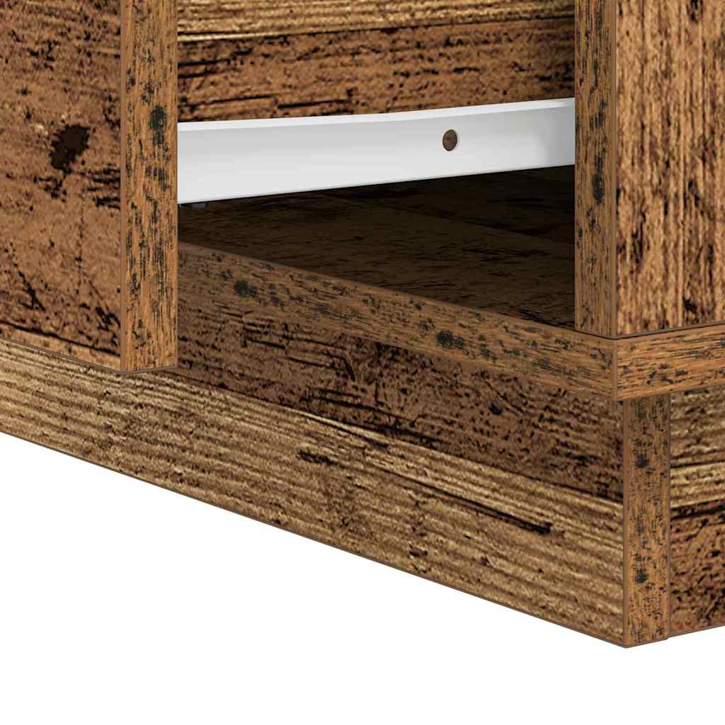 Noćni ormar s ladicama 2 pcs Staro drvo 39 x 34,5 x 50 cm