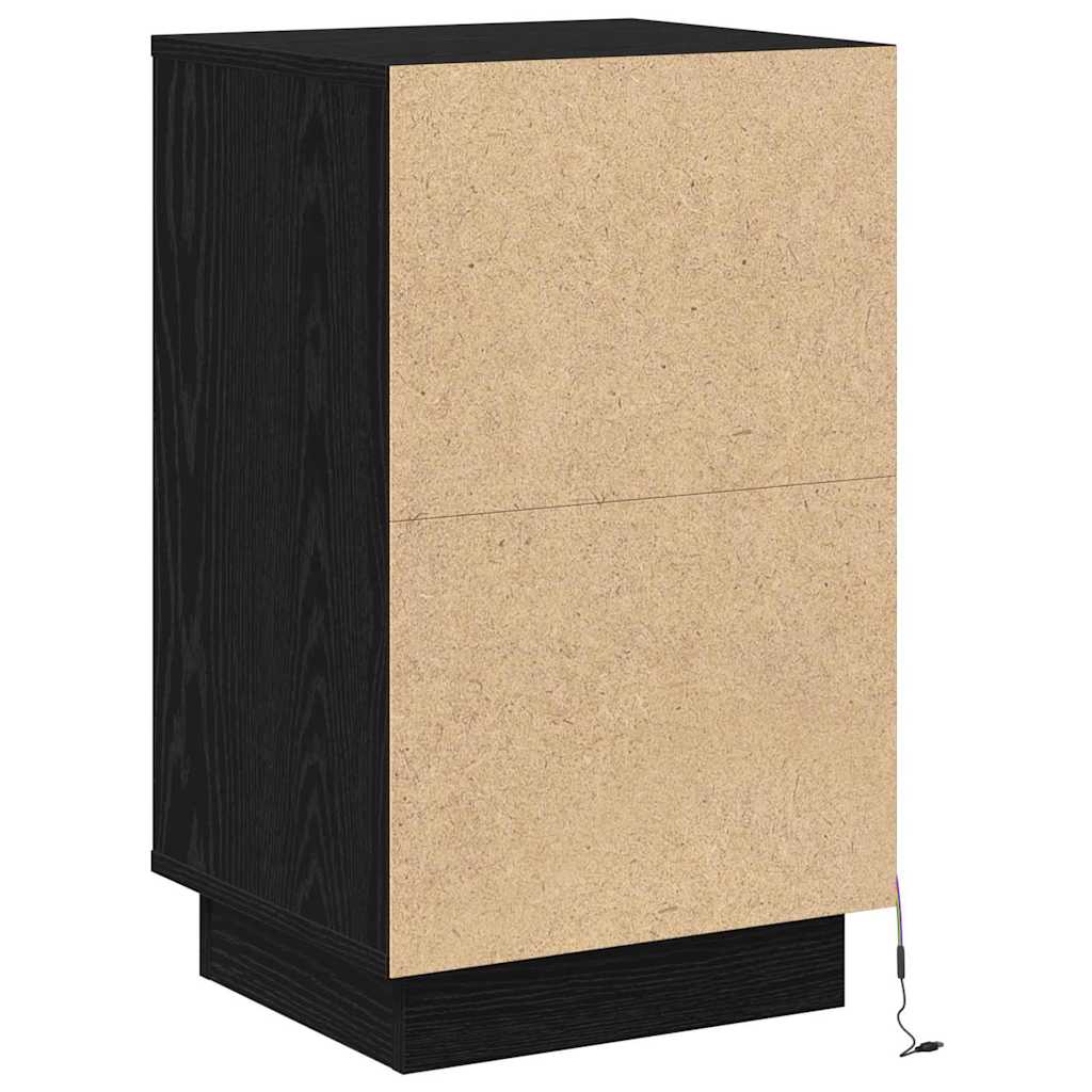 Noćni ormar Crni hrast 39 x 34,5 x 65 cm Konstruirano drvo