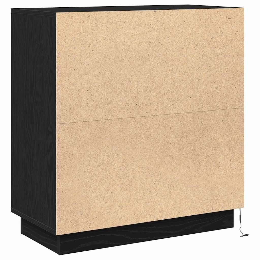 Sideboard Crni hrast 71 x 34.5 x 75 cm Konstruirano drvo