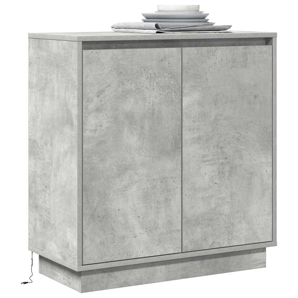 LED komoda za Betonska siva 71 x 34,5 x 75 cm