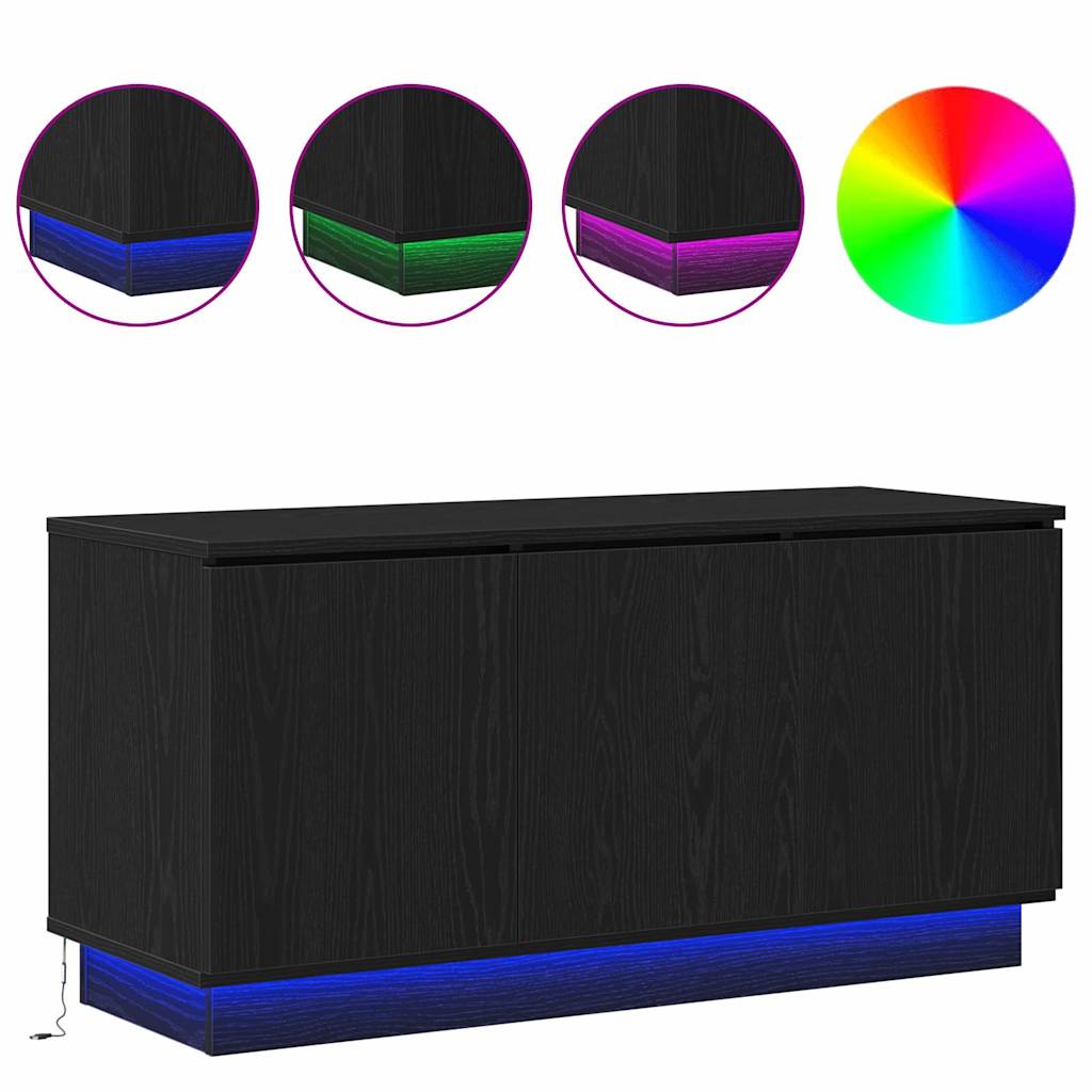 TV ormar Crni hrast 100 x 38 x 49 cm Konstruirano drvo