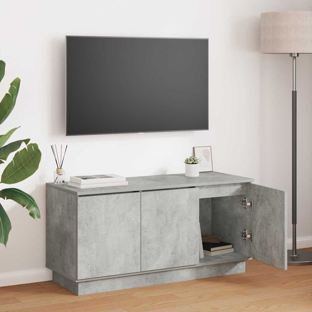 TV ormar Betonski sivi 100 x 38 x 49 cm Konstruirano drvo