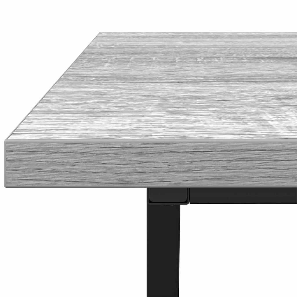 Kava Stol Siva 100 x 50 x 40 cm Projektirano drvo i metal