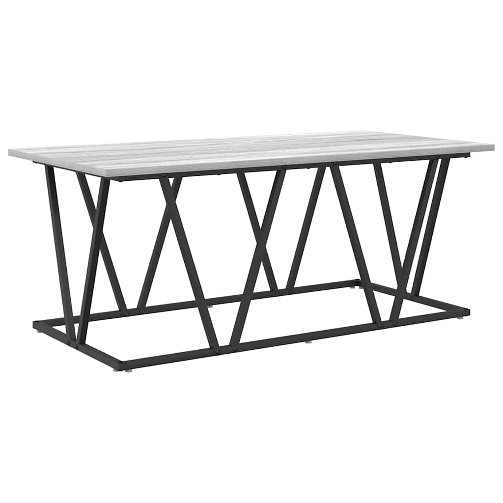 Kava Stol Siva 100 x 50 x 40 cm Projektirano drvo i metal