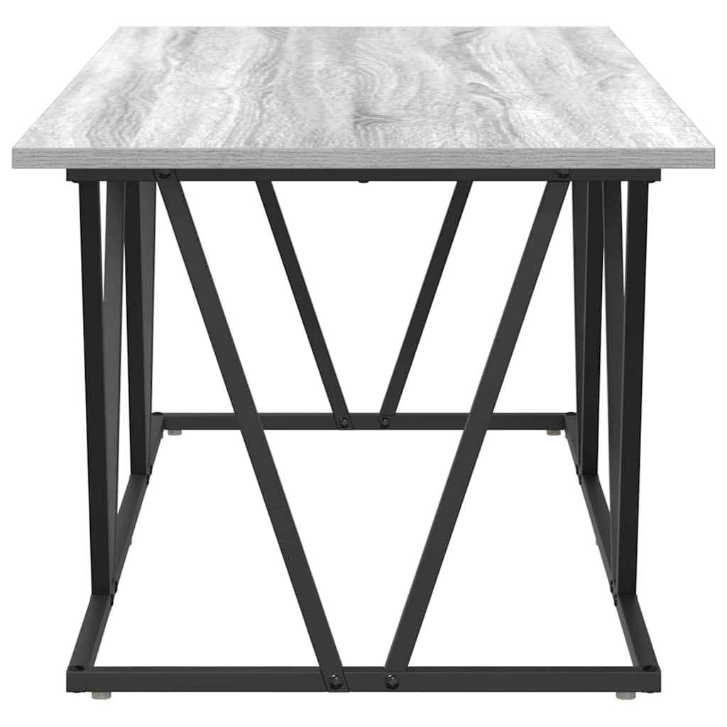 Kava Stol Siva 100 x 50 x 40 cm Projektirano drvo i metal