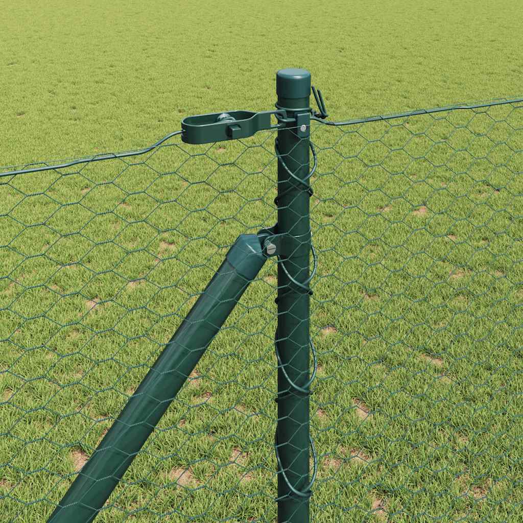 Heksagonalna ograda s stubom 10 x 1 m Čelik premazan PVC-om