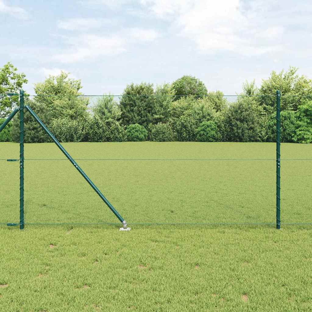 Heksagonalna ograda s stubom 10 x 1,4 m Čelik premazan PVC-om