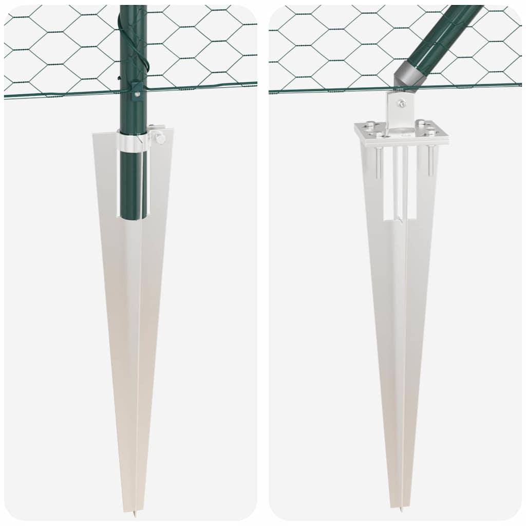 Heksagonalna ograda s stubom 25 x 0,4 m Čelik premazan PVC-om