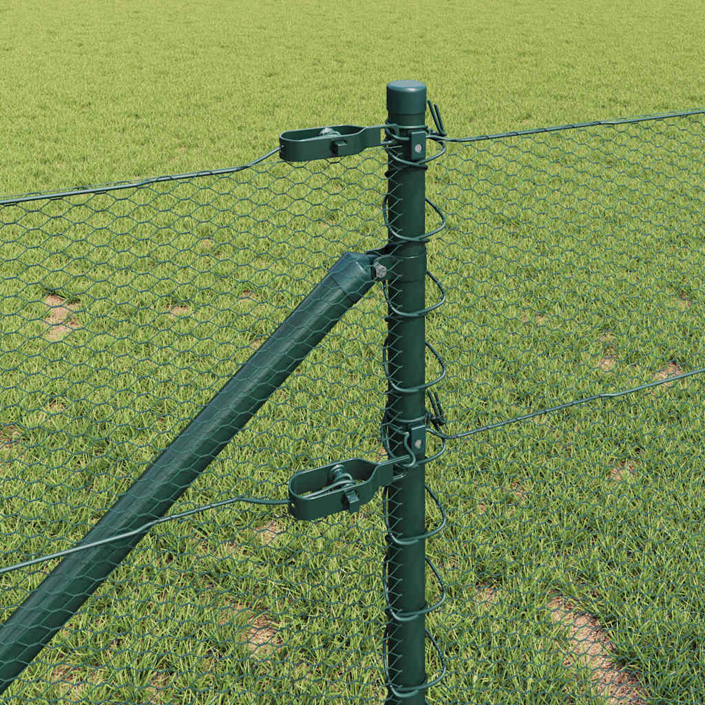 Heksagonalna ograda s stubom 25 x 0,8 m Čelik premazan PVC-om