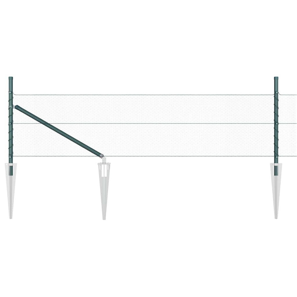 Heksagonalna ograda s stubom 50 x 0,4 m Čelik premazan PVC-om