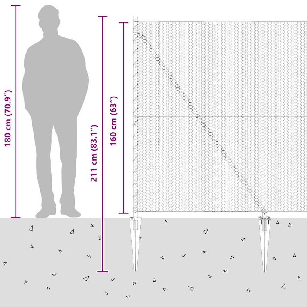 Zavareno žičano ograđivanje s bodljama 50 x 1,6 m (Š x V)