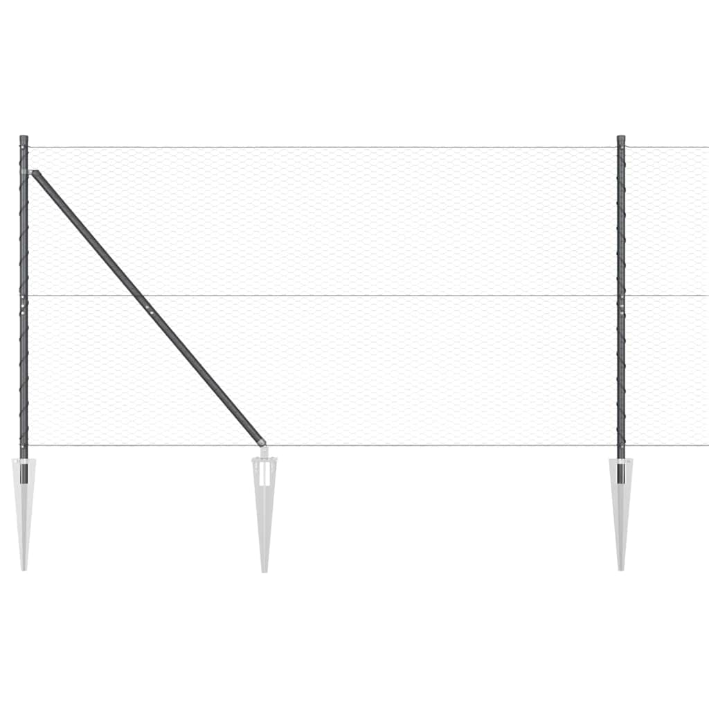 Zavareno žičano ograđivanje s bodljama 25 x 1,4 m (Š x V)