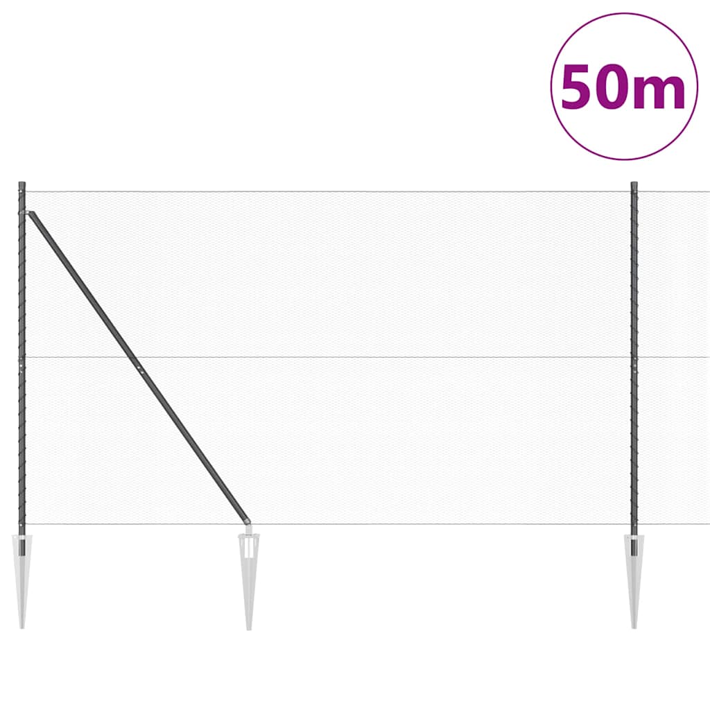 Zavareno žičano ograđivanje s bodljama 50 x 1,5 m (Š x V)