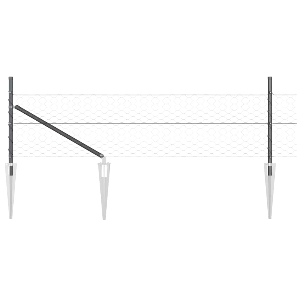 Zavareno žičano ograđivanje s bodljama 100 x 0,5 m (Š x V)