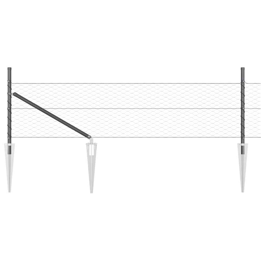 Zavareno žičano ograđivanje s bodljama 100 x 0,8 m (Š x V)