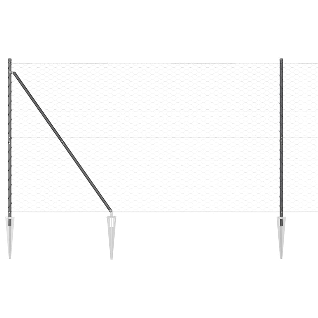 Zavareno žičano ograđivanje s bodljama 100 x 1,5 m (Š x V)