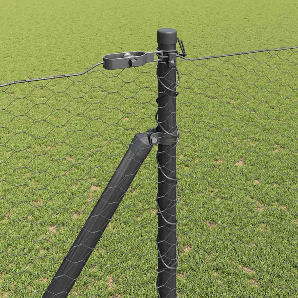 Heksagonalna ograda s stubom 100 x 1,6 m Čelik premazan PVC-om