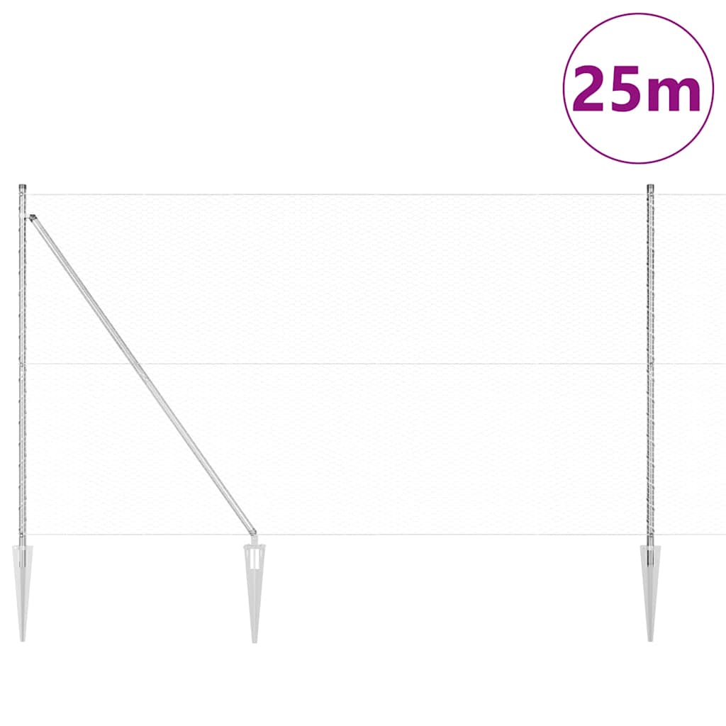 Zavareno žičano ograđivanje s bodljama 25 x 1,6 m (Š x V)