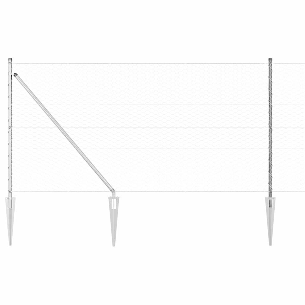 Zavareno žičano ograđivanje s bodljama 50 x 1 m (Š x V)