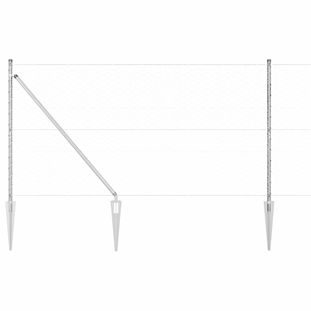 Zavareno žičano ograđivanje s bodljama 50 x 1,2 m (Š x V)