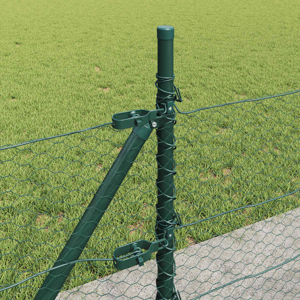 Heksagonalna ograda s betonskom osnovom 10 x 0,4 m Zelena Mreža
