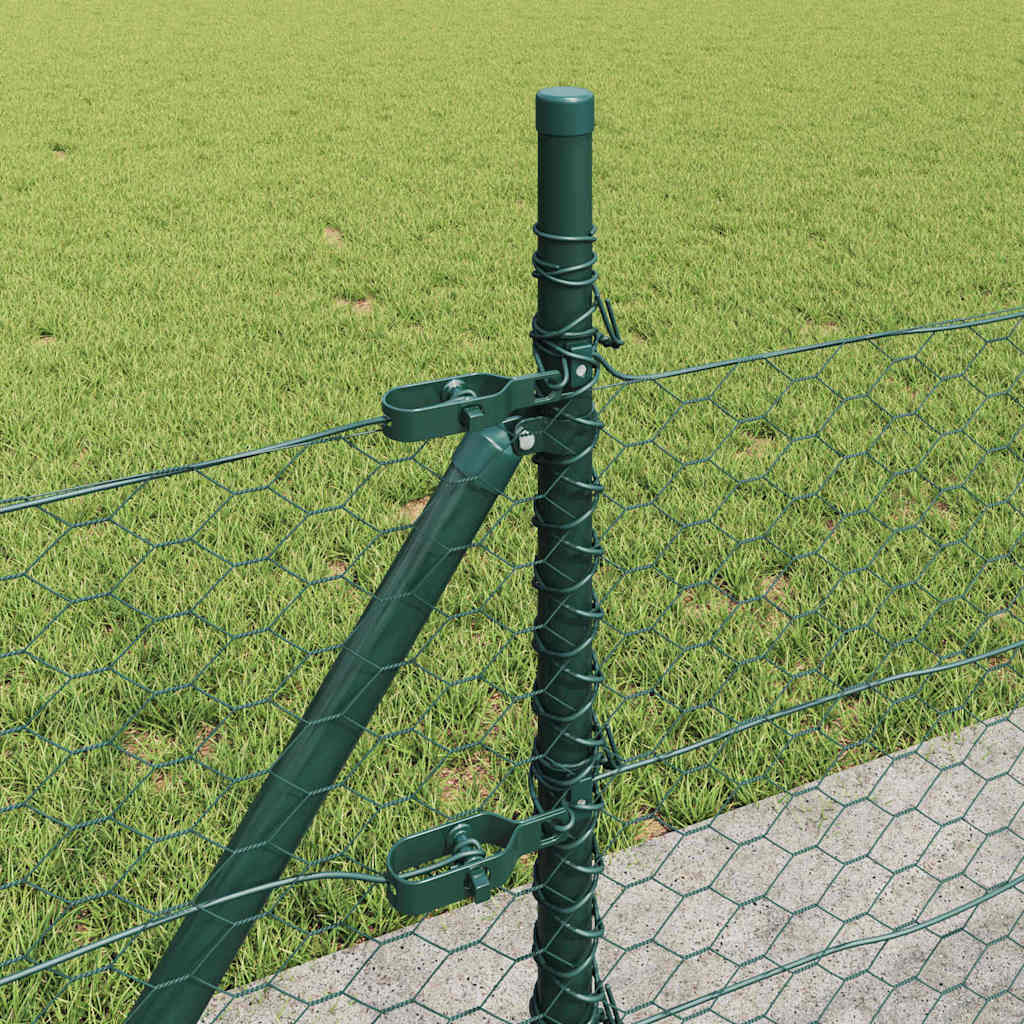 Heksagonalna ograda s betonskom osnovom 50 x 0,4 m Zelena Mreža
