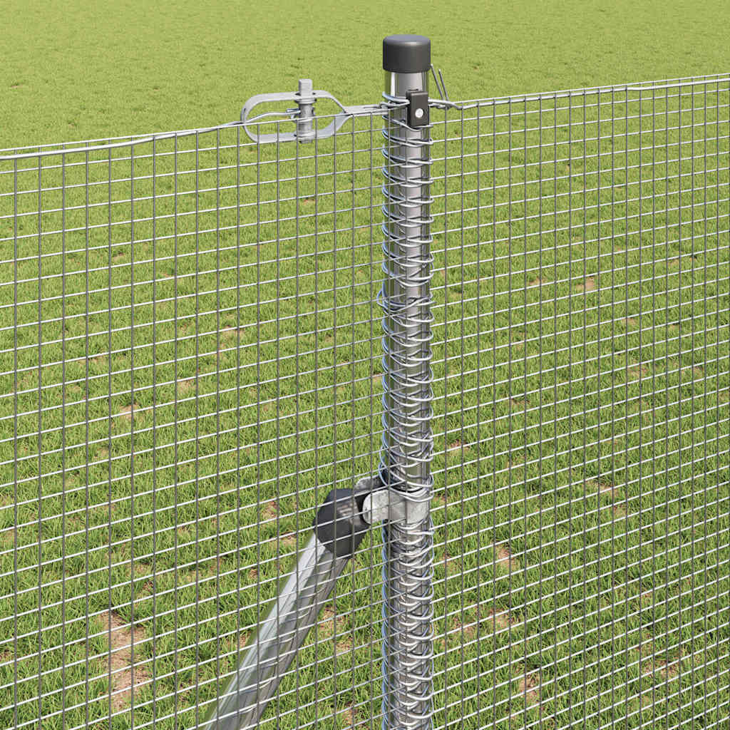 Temeljna zavarena žičana ograda 10 x 1,4 m Srebrna Mreža