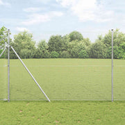 Temeljna zavarena žičana ograda 25 x 1,5 m Srebrna Mreža