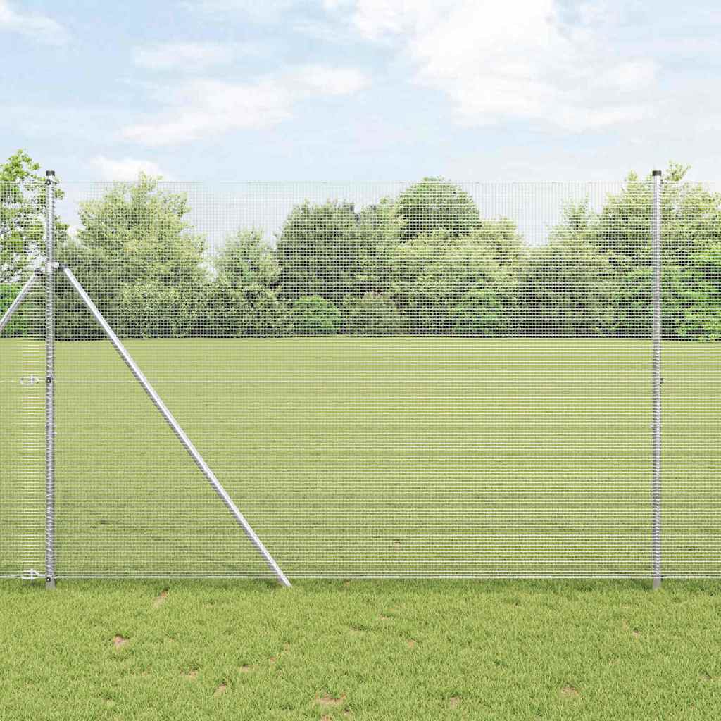Zavarena žičana ograda za fiksaciju 25 x 1,6 m Pocinčani čelik