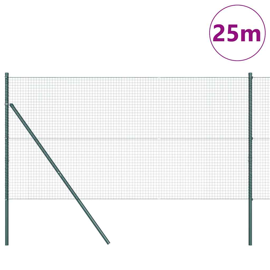 Zavarena žičana ograda za fiksaciju 25 x 1,4 m Zelena Mreža