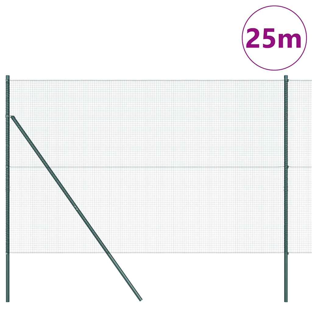Zavarena žičana ograda za fiksaciju 25 x 1,6 m Zelena Mreža