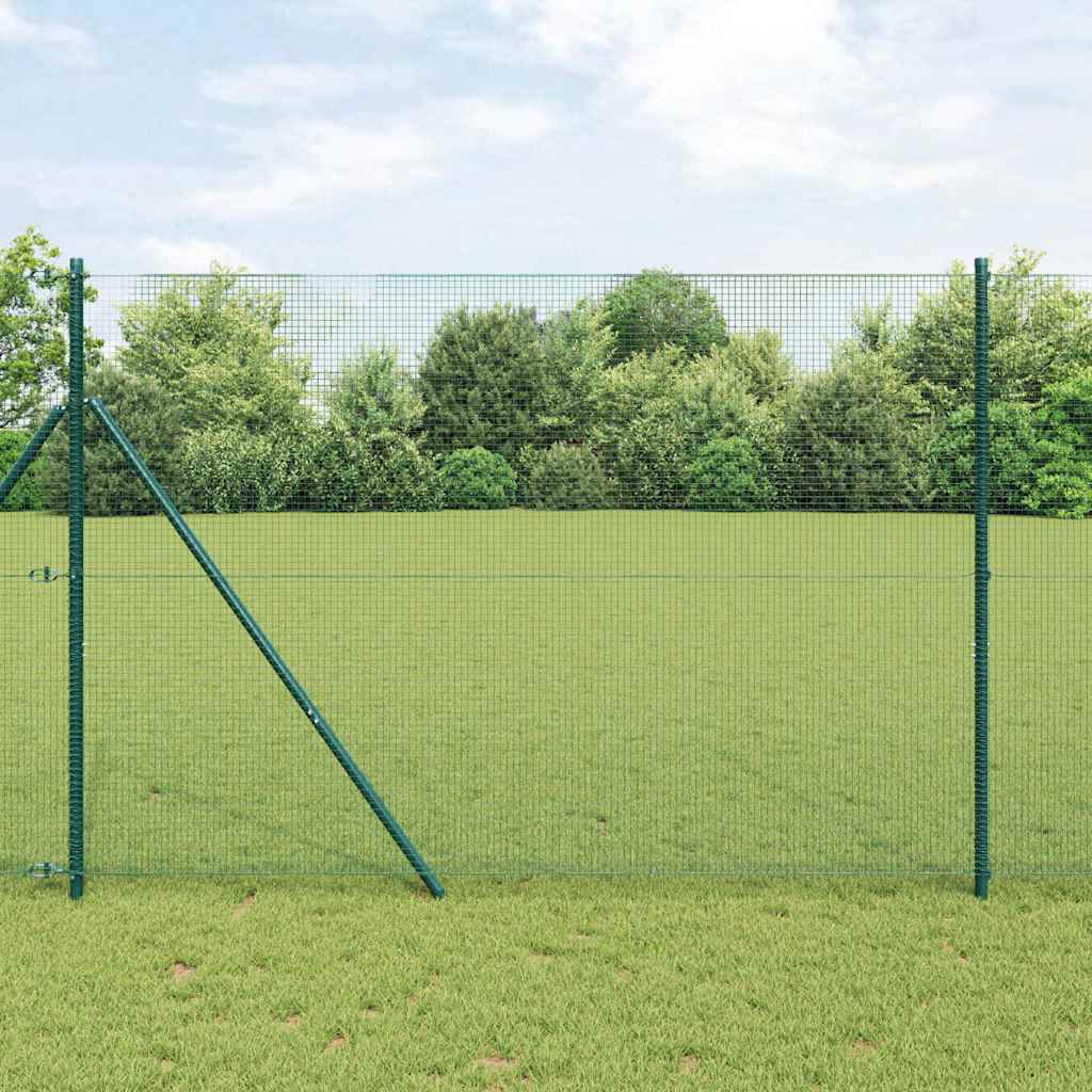 Temeljna zavarena žičana ograda 50 x 1,5 m Zelena Mreža