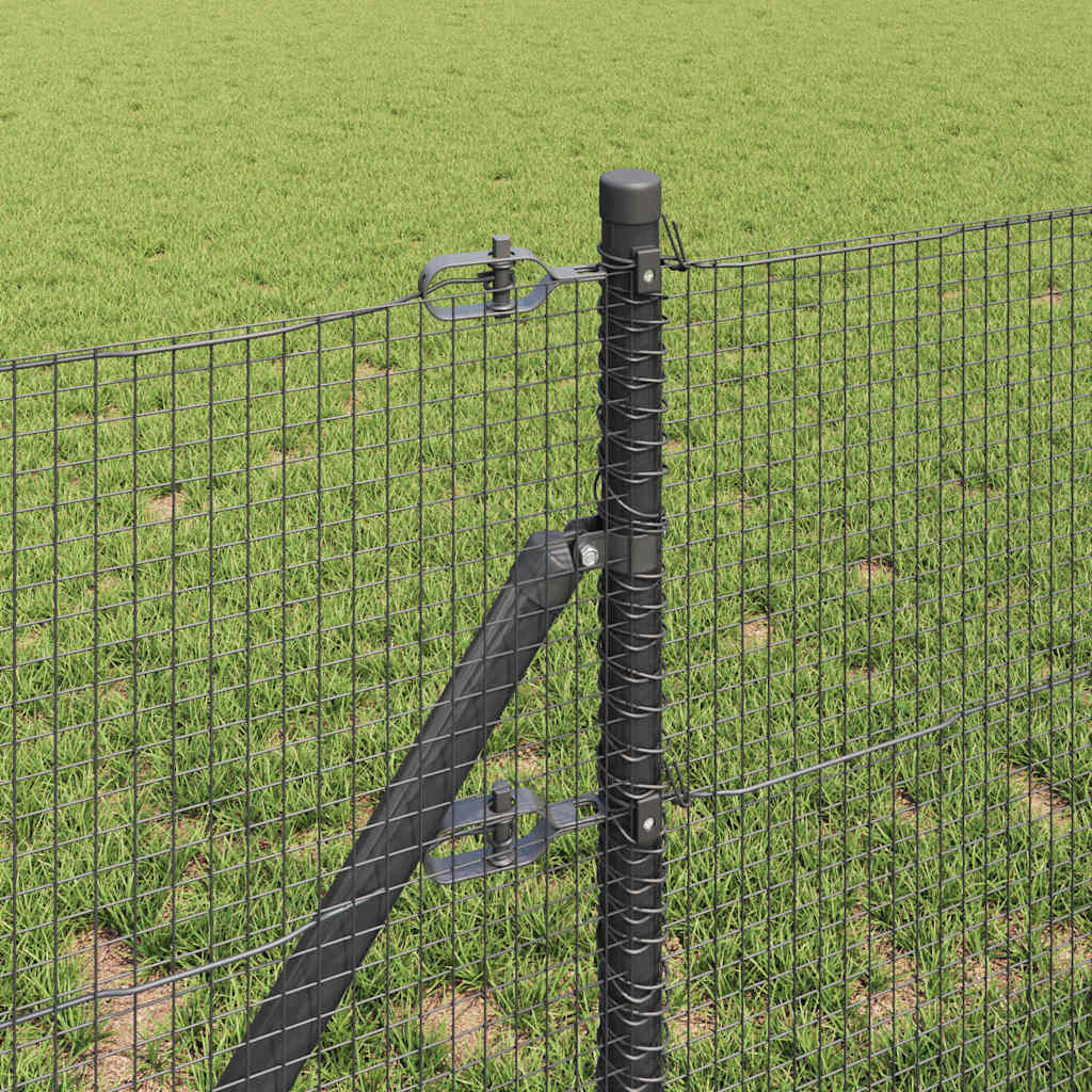 Temeljna zavarena žičana ograda 10 x 0,4 m Siva Mreža