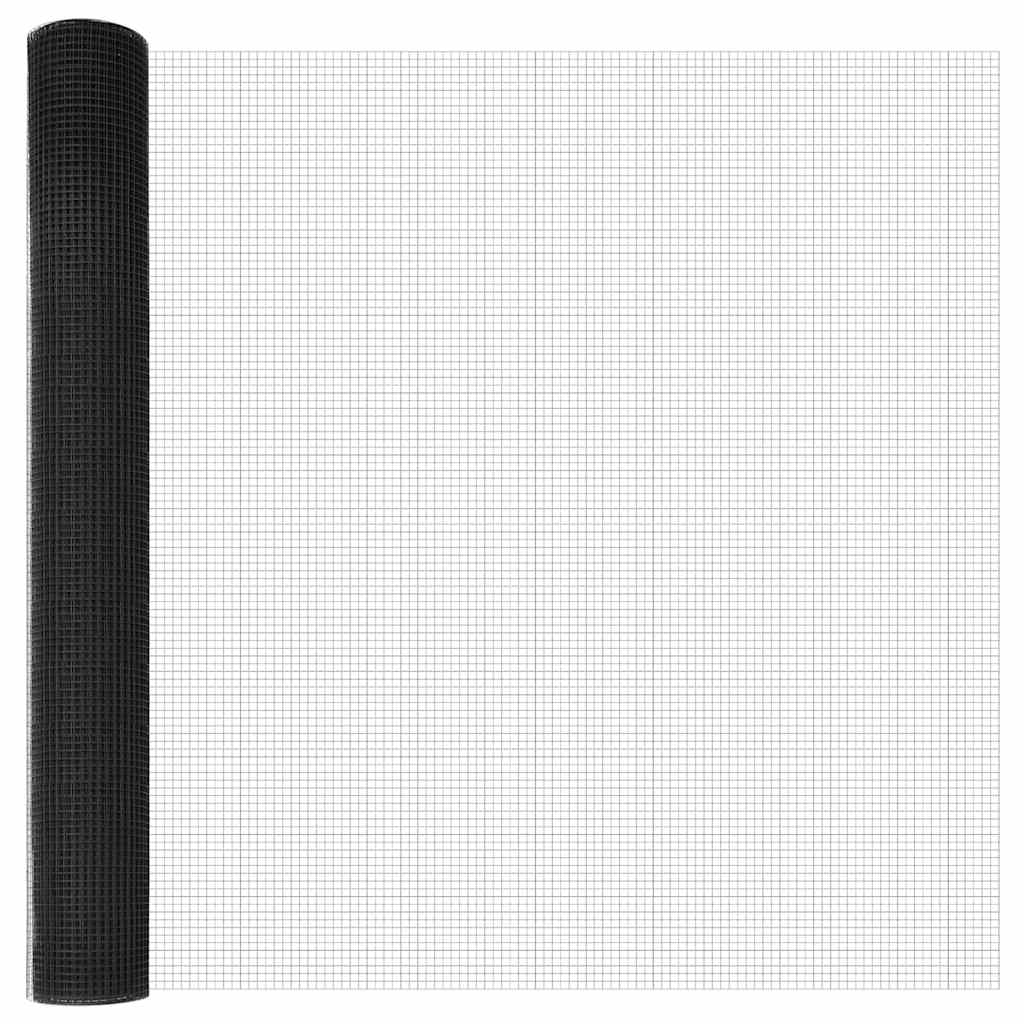 Temeljna zavarena žičana ograda 10 x 1,2 m Siva Mreža