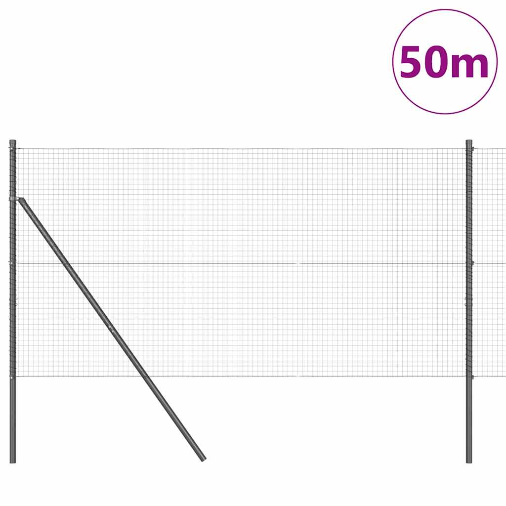 Zavarena žičana ograda za fiksaciju 50 x 1 m Siva Mreža