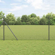 Temeljna zavarena žičana ograda 50 x 1,2 m Siva Mreža