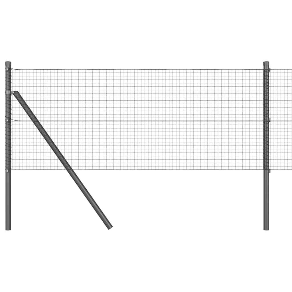 Zavarena žičana ograda za fiksaciju 100 x 0,6 m Siva Mreža