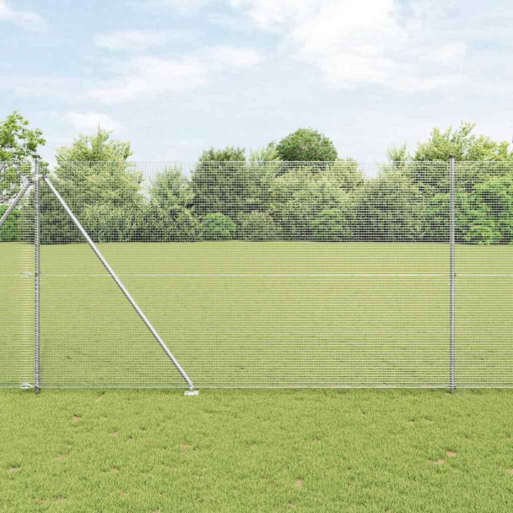 Zavareno žičano ograđivanje s bodljama 10 x 1,6 m Srebrna Mreža