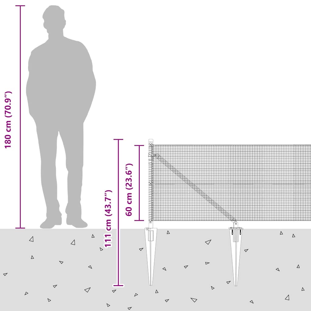 Zavareno žičano ograđivanje s bodljama 50 x 0,6 m Srebrna Mreža