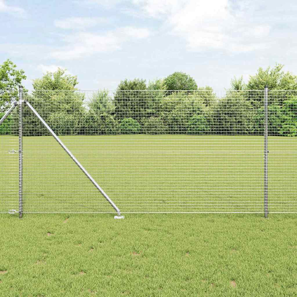 Zavareno žičano ograđivanje s bodljama 50 x 1,4 m Srebrna Mreža
