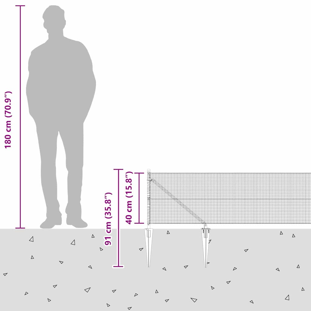 Zavareno žičano ograđivanje s bodljama 100 x 0,4 m (Š x V)
