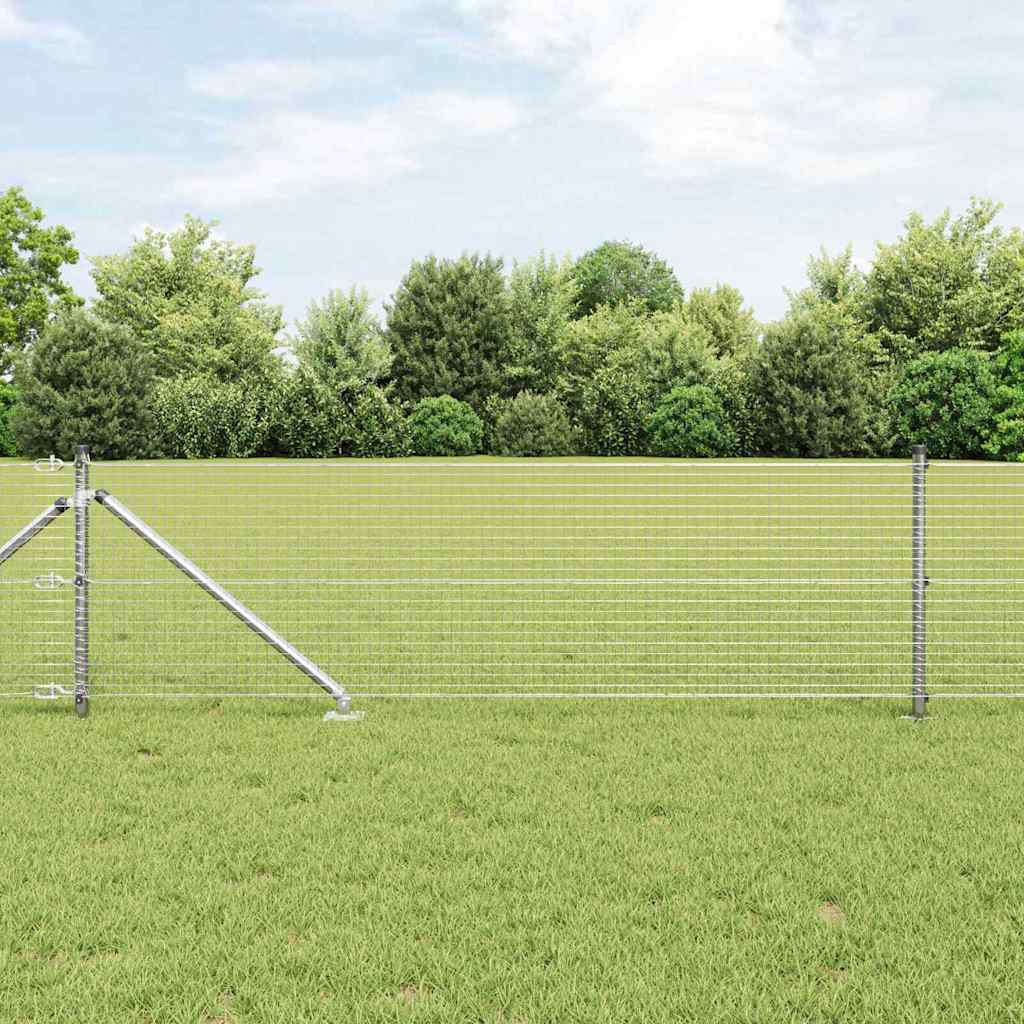 Zavareno žičano ograđivanje s bodljama 100 x 0,8 m Srebrna