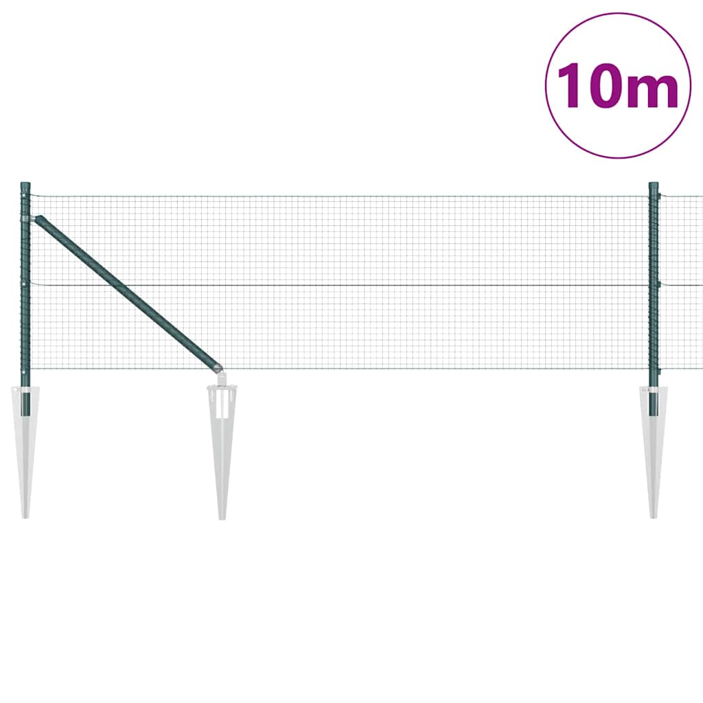 Zavareno žičano ograđivanje s bodljama 10 x 0,8 m Zelena Mreža