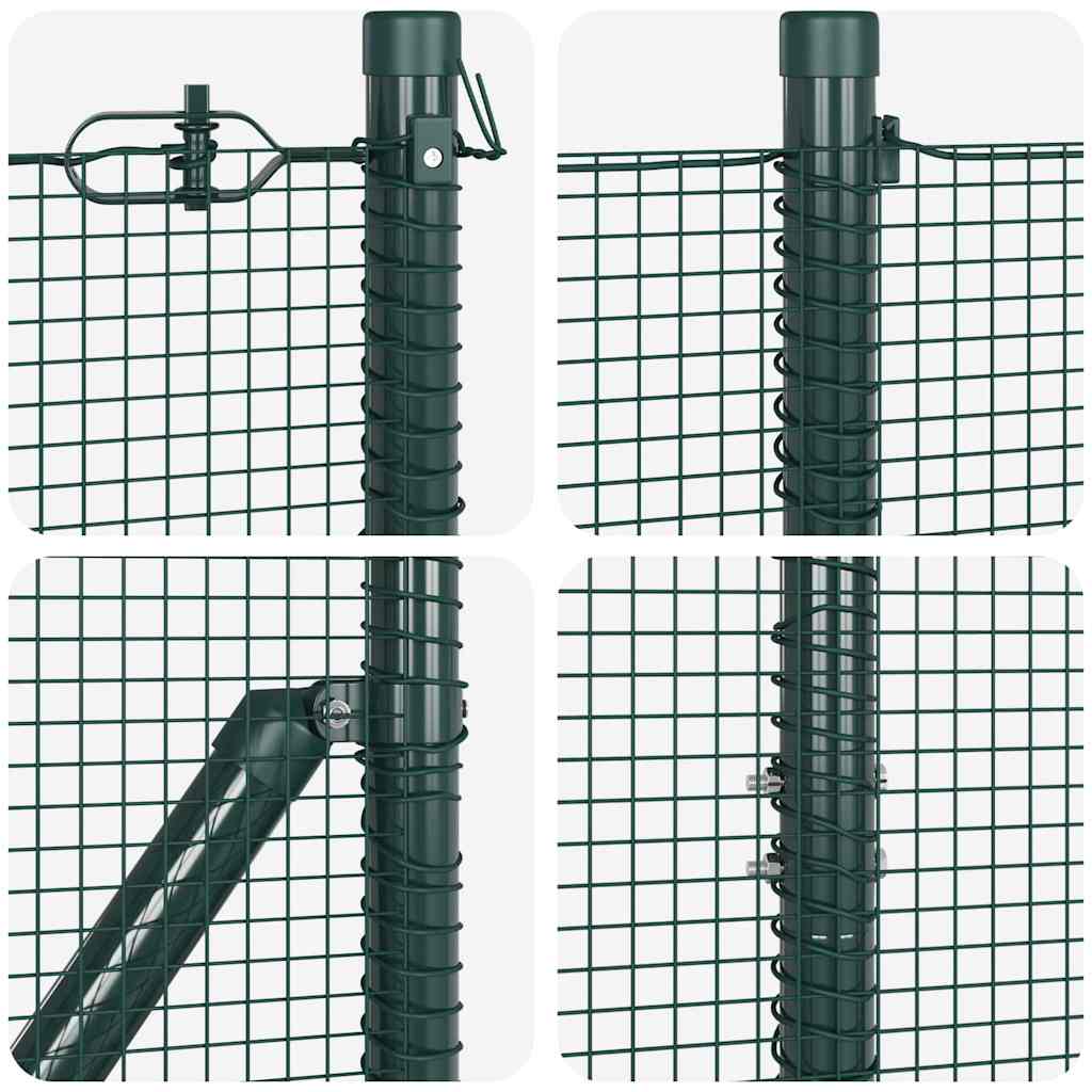 Zavareno žičano ograđivanje s bodljama 50 x 1,5 m Zelena Mreža