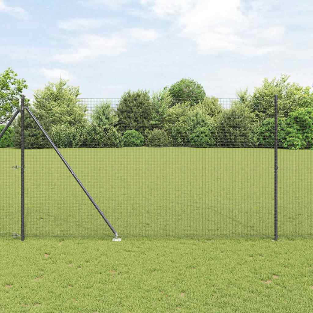 Zavareno žičano ograđivanje s bodljama 10 x 1,5 m Siva Mreža