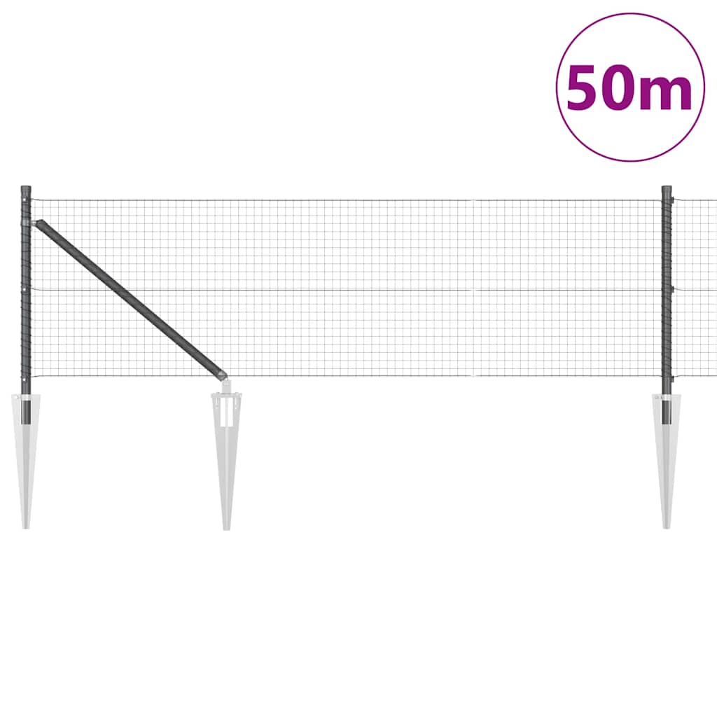 Zavareno žičano ograđivanje s bodljama 50 x 0,5 m (Š x V)