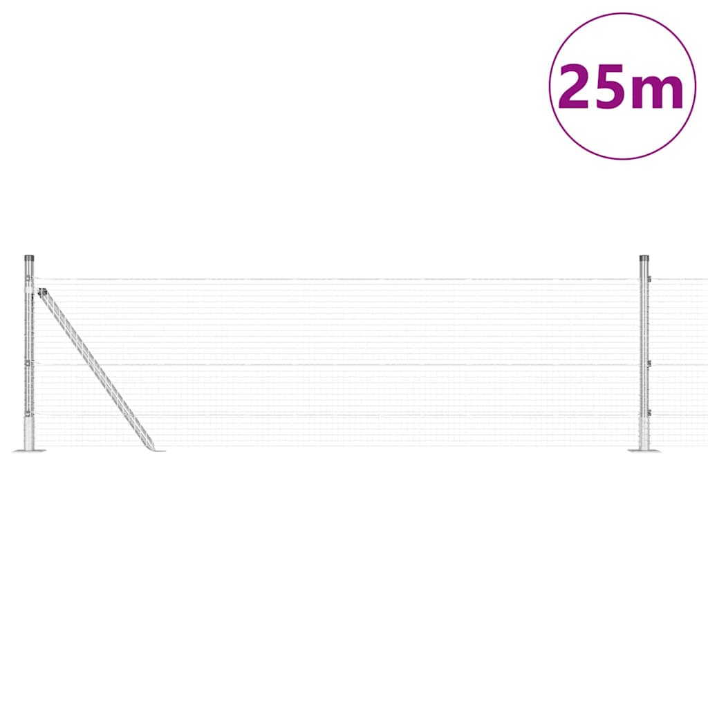 Zavareno žičano ogradno mreža s betonskom podlogom 25 x 0,4 m