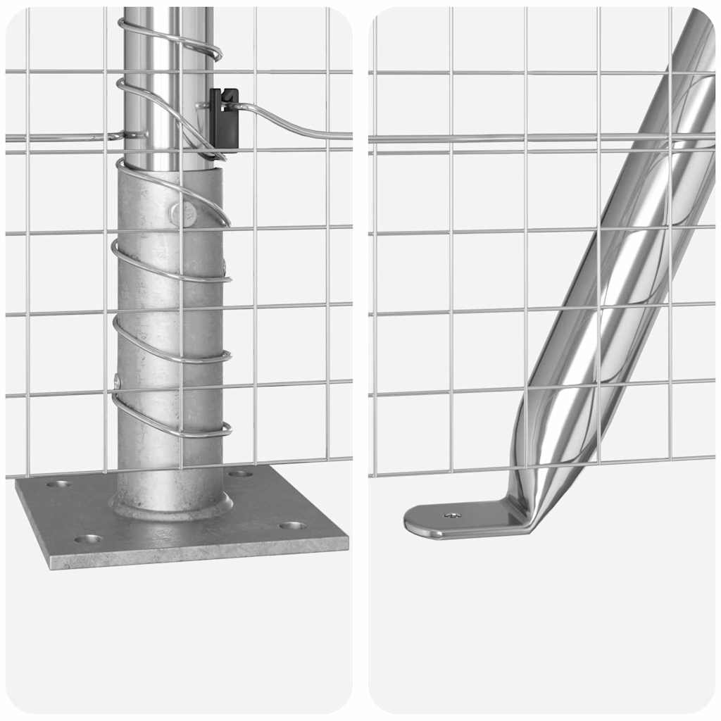 Zavareno žičano ogradno mreža s betonskom podlogom 50 x 0,4 m